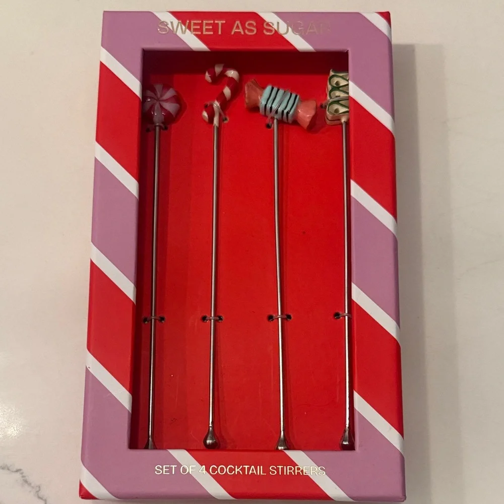 Anthropologie Festive Candy-Themed Stir Sticks